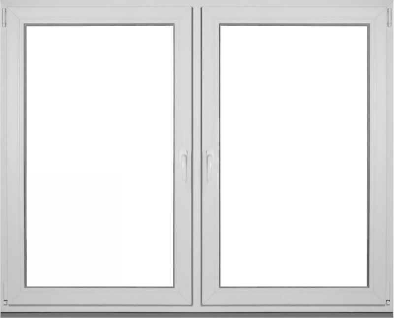 Okno PCV rozwierne + rozwierno-uchylne dwuszybowe 1765 x 1435 mm symetryczne antracyt