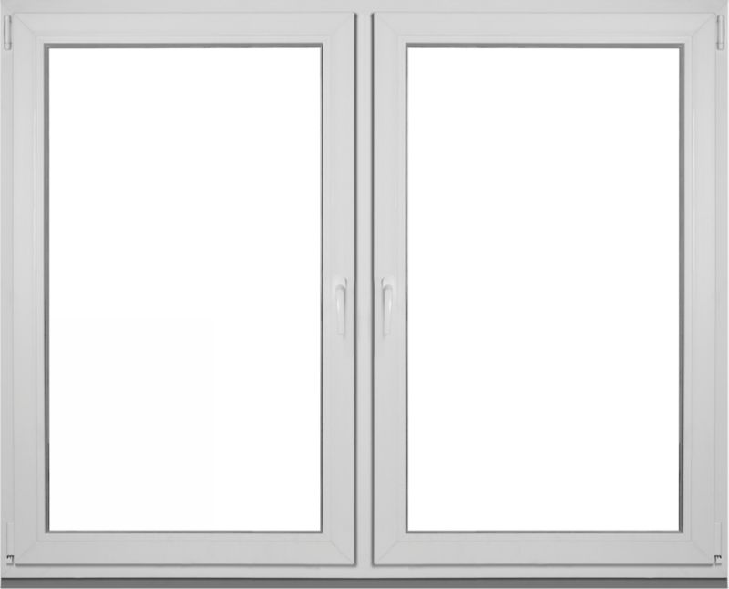 Okno PCV rozwierne + rozwierno-uchylne trzyszybowe 1465 x 1135 mm symetryczne antracyt