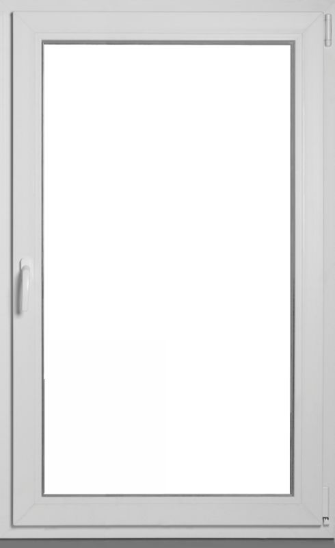 Okno PCV rozwierno-uchylne trzyszybowe 865 x 1435 mm prawe antracyt