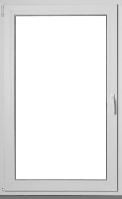 Okno PCV rozwierno-uchylne trzyszybowe 865 x 1435 mm lewe białe