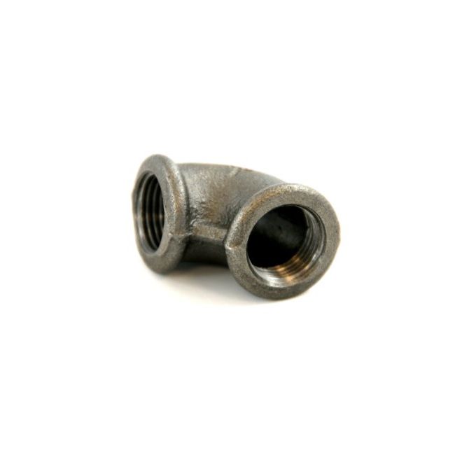 Kolano nakrętne 1/2" czarne