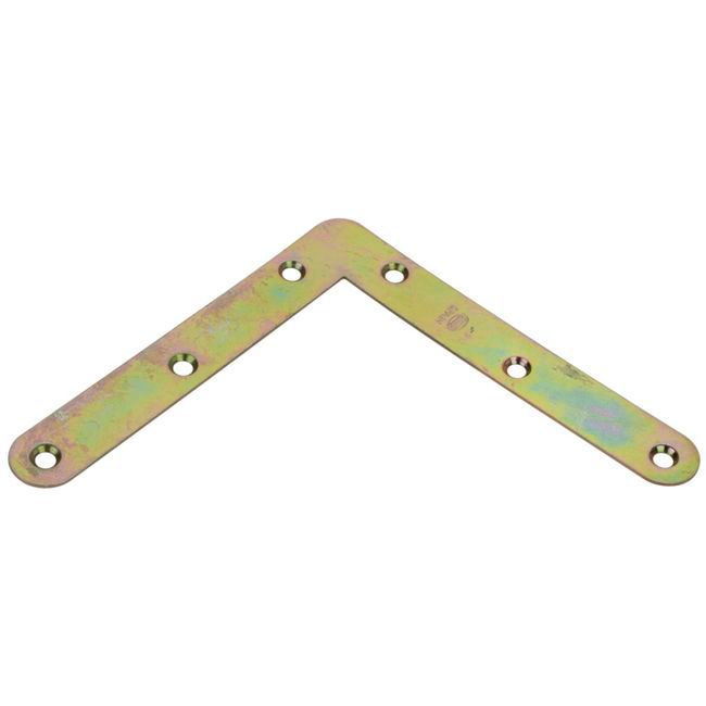 Narożnik wąski 17 x 80 x 80 mm ocynk żółty