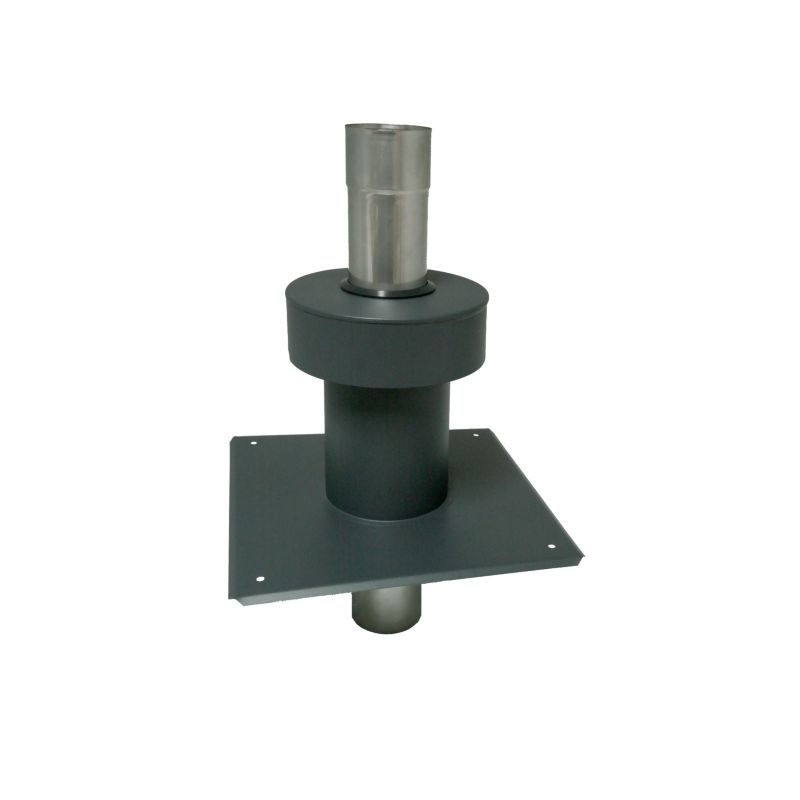 Zakończenie pionowe Spiroflex 80/125 antracyt