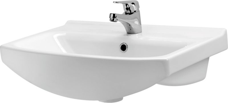 Umywalka meblowa ceramiczna Cersania 60 cm z otworem na armaturę