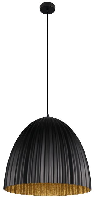 Lampa wisząca Telma 1-punktowa E27 czarna / złota