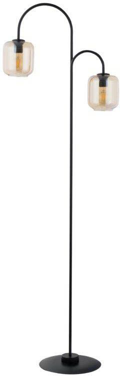 Lampa podłogowa Shine 1-punktowa czarny/amber