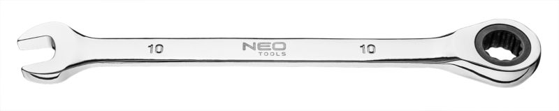 Klucz płasko-oczkowy z grzechotką Neo Tools 10 mm