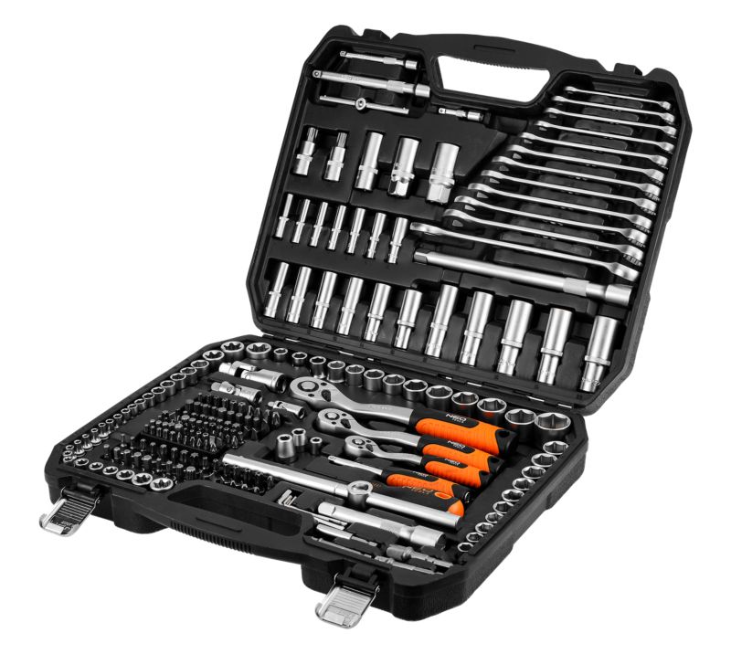 Zestaw kluczy Neo Tools 1/2'' 3/8'' 1/4'' 220 sztuk