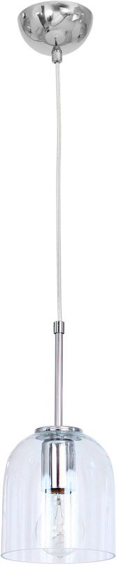 Lampa wisząca Clear 1 x 60 W E27 chrom