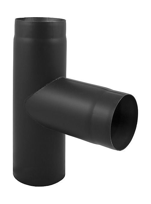 Trójnik czarny Darco 90° 200 mm