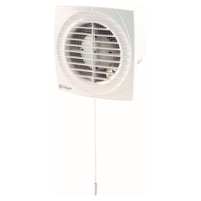 Wentylator Blyss z wyłącznikiem sznurkowym 125 mm