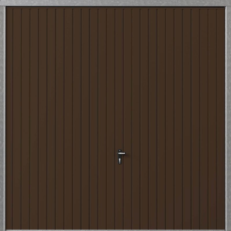 Brama garażowa uchylna 2375 x 2000 mm brązowa