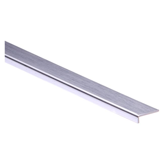Kątownik Cezar PCV 17 x 5 x 1,1 mm 2 m srebro szczotkowane