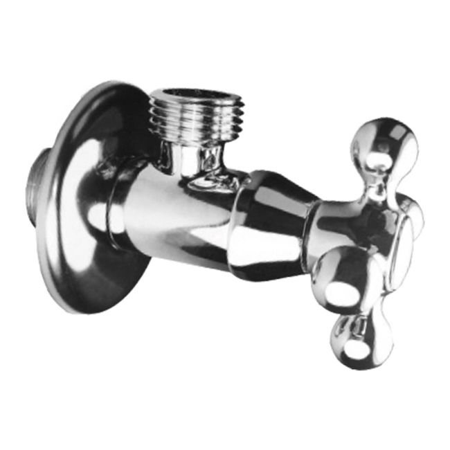 Zawór kątowy z głowicą ceramiczną Idmar Group 1/2" x 3/4" typ retro