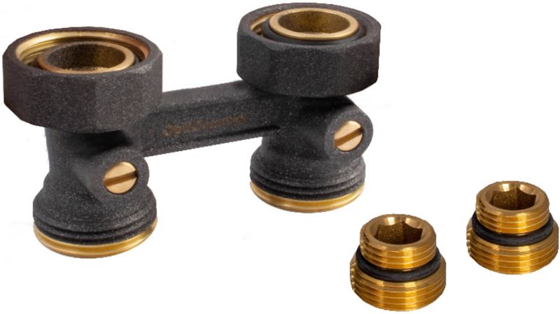 Przyłącze proste do grzejnika V antracyt