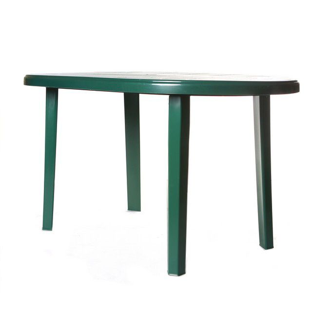 Stół Jantar owalny 85 x 135 x 70 cm zieleń leśna
