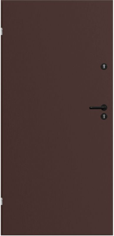 Drzwi uniwersalne Uran 90 lewe z 2 zamkami brązowe