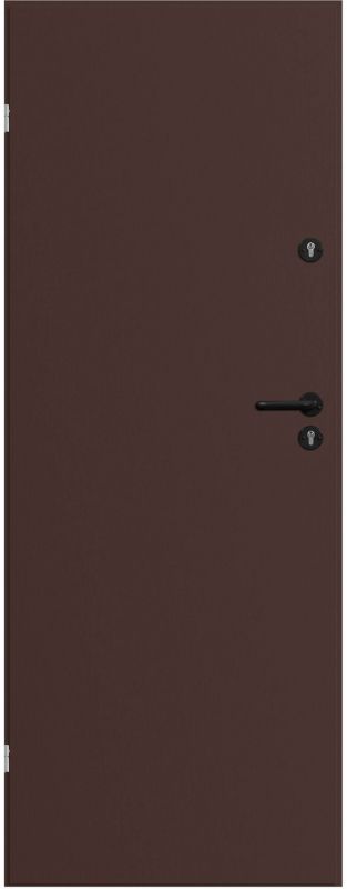 Drzwi uniwersalne Uran 70 lewe z 2 zamkami brązowe