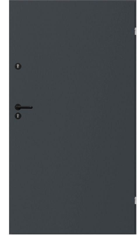Drzwi uniwersalne Uran 100 prawe z 2 zamkami antracyt