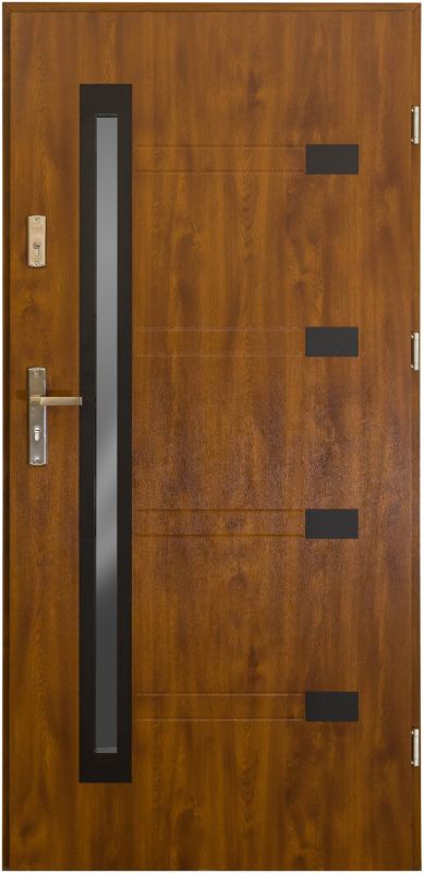 Drzwi zewnętrzne Zitron 90 prawe złoty dąb