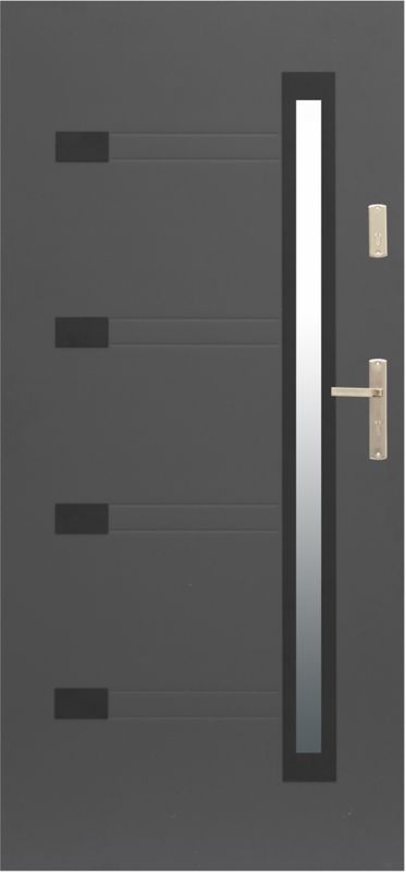 Drzwi zewnętrzne Zitron 80 lewe antracyt
