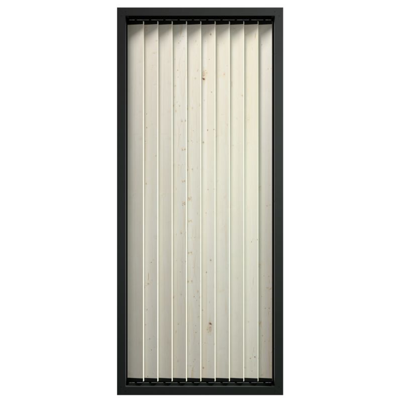 Ścianka Lumia Fix świerk z aluminiową ramą RAL 7016 2100 x 900 mm