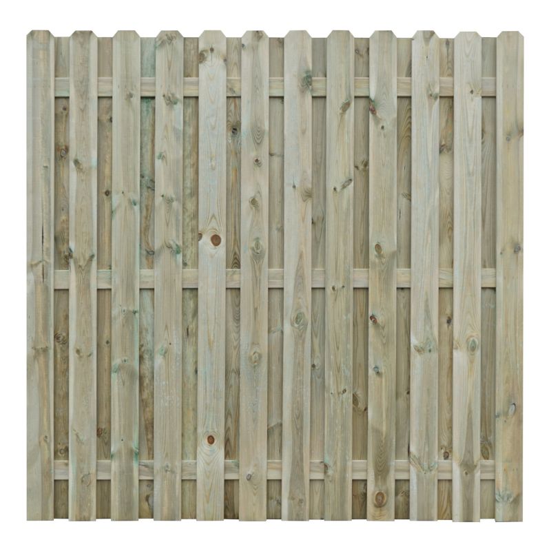 Płot pełny Sobex Hector prosty 180 x 180 cm zielony