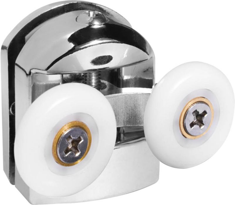Rolki do drzwi kabiny górne chrom 2,5 cm 2 szt