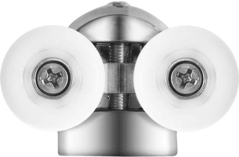 Rolki dolne metalowe do drzwi kabiny 2,5 cm chrom 2 szt