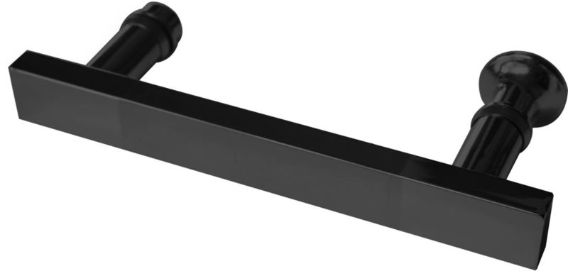 Uchwyt podwójny do kabiny prysznicowej Armazi 145 mm czarny inox