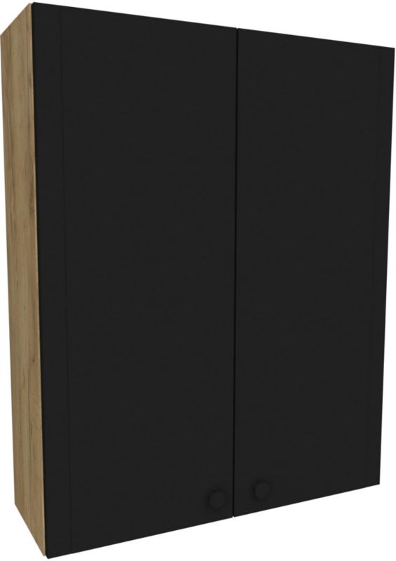 Szafka wisząca Mirano Azzura 60 cm dąb / czarna