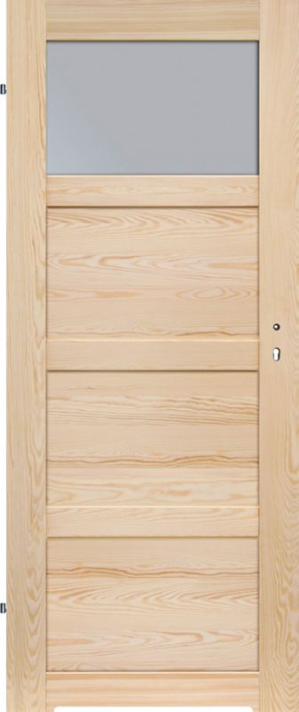 Drzwi wewnętrzne drewniane z podcięciem Connemara 80 lewe sosna bezsęczna