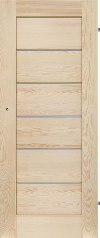 Drzwi wewnętrzne drewniane pokojowe Toreno 80 prawe sosna bezsęczna