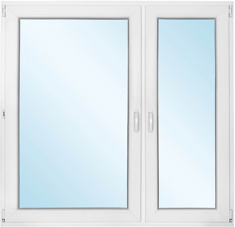 Okno PCV rozwierne + rozwierno-uchylne z mikrowentylacją 1465 x 1435 mm prawe