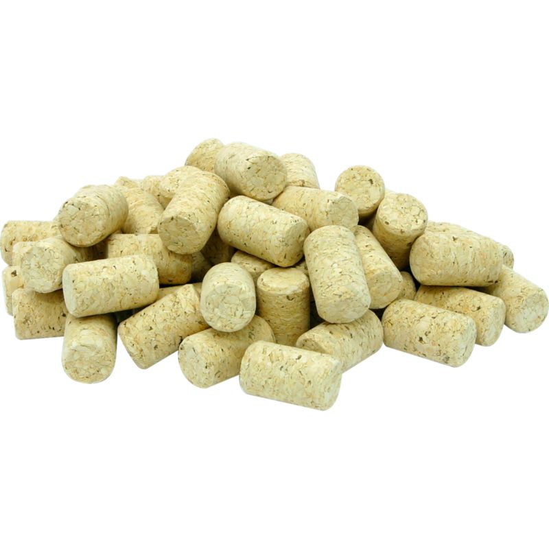 Korek naturalny fi 22 mm walcowy 20 szt.