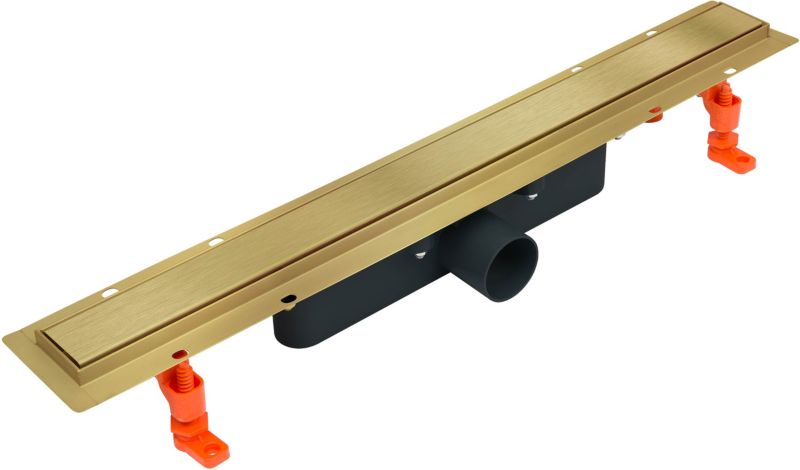 Odpływ liniowy Duo 90 cm złoty szczotkowany