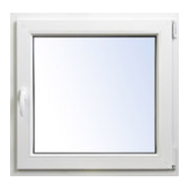 Okno PCV rozwierno-uchylne dwuszybowe 865 x 835 mm prawe antracytowe