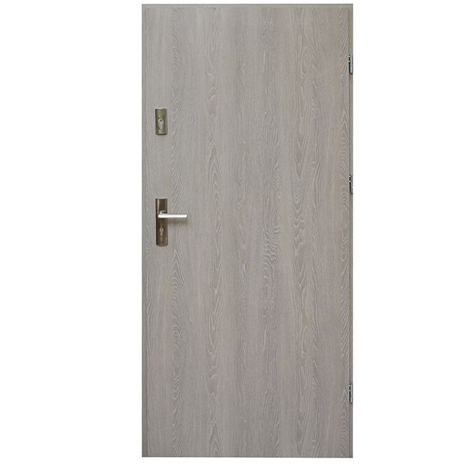 Drzwi wewnątrzklatkowe Norton 80 prawe dąb szary