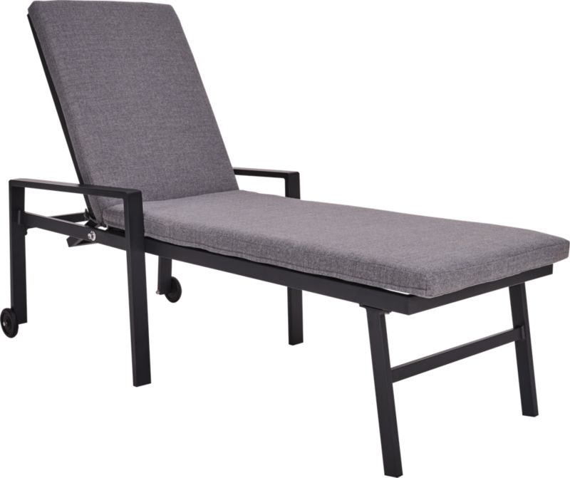 Leżanka ogrodowa Piston czarna