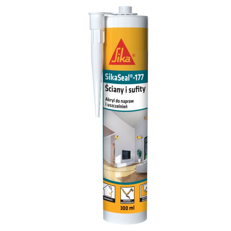Akryl do ścian i sufitów Sika-177 300 ml