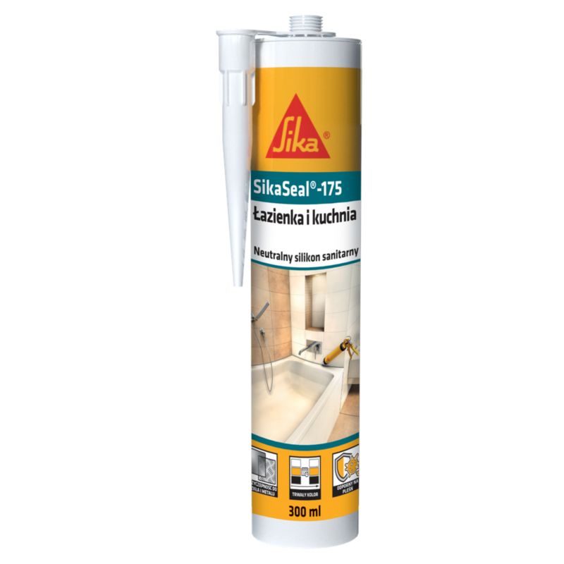 Silikon do łazienki i kuchni Sika-175 300 ml antracyt