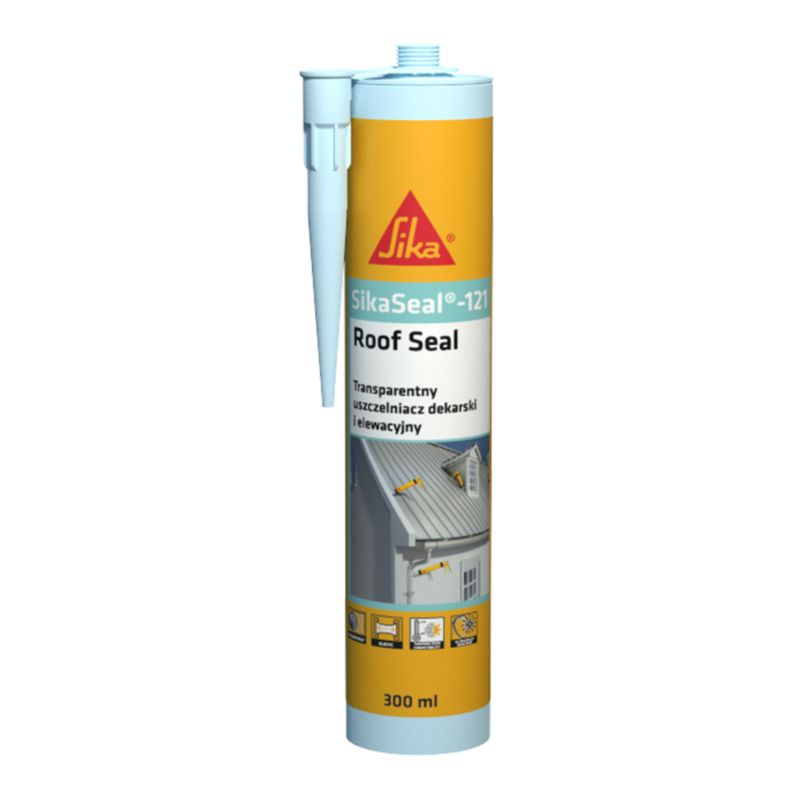 Uszczelniacz dekarski SikaSeal-121 bezbarwny 300 ml