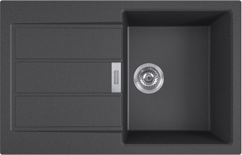 Zlewozmywak tectonite Franke Sirius S2D 611-78 1-komorowy z ociekaczem onyx