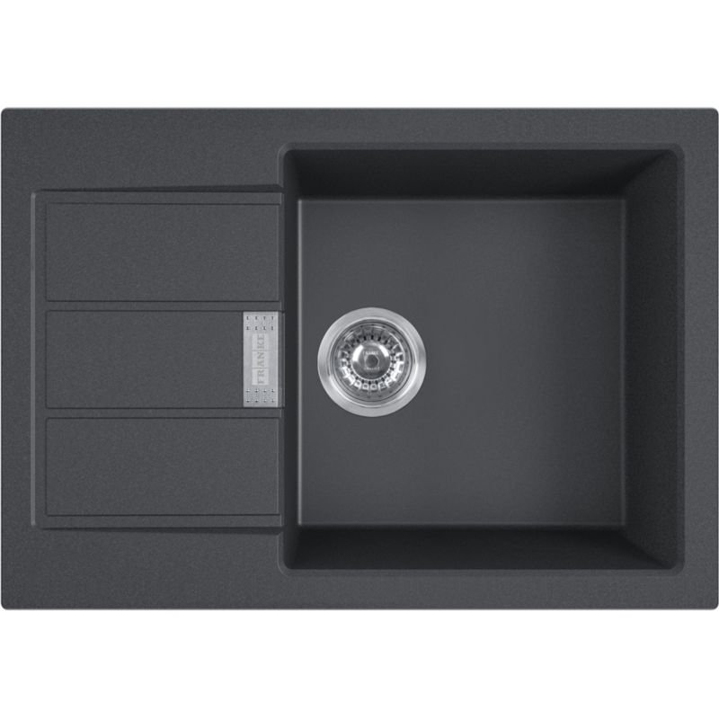 Zlewozmywak granitowy Franke Sirius S2D Slim 611-62 czarny