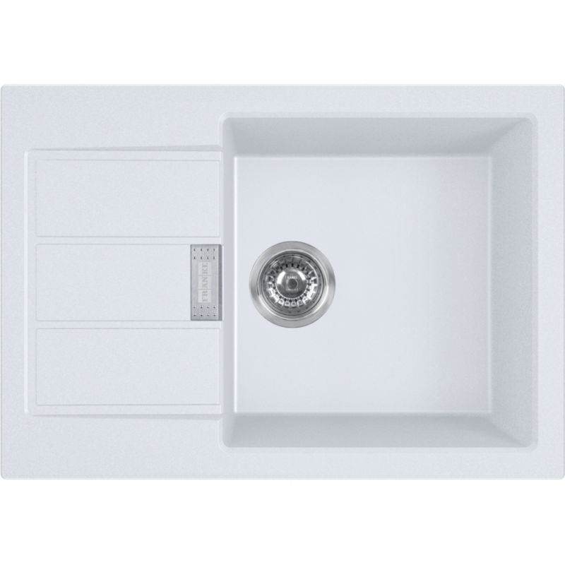 Zlewozmywak granitowy Franke Sirius S2D Slim 611-62 biały