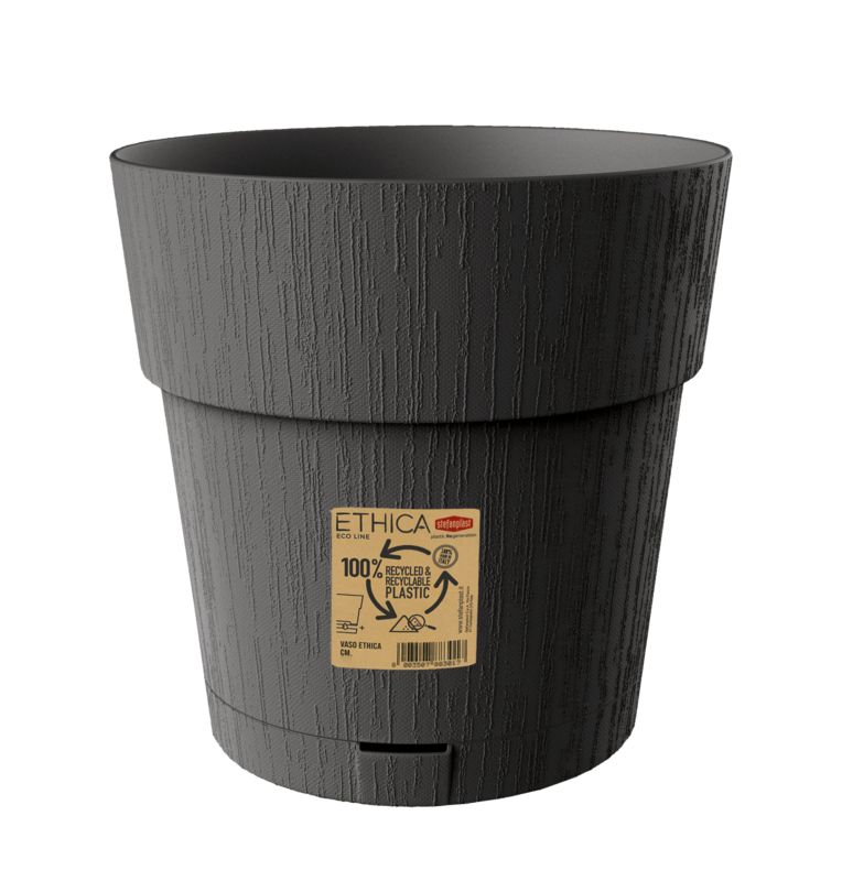 Doniczka Stefanplast Ethica 25 cm grafit