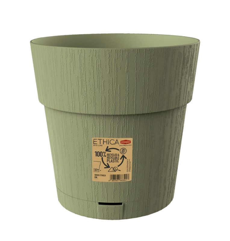 Doniczka Stefanplast Ethica 25 cm oliwka