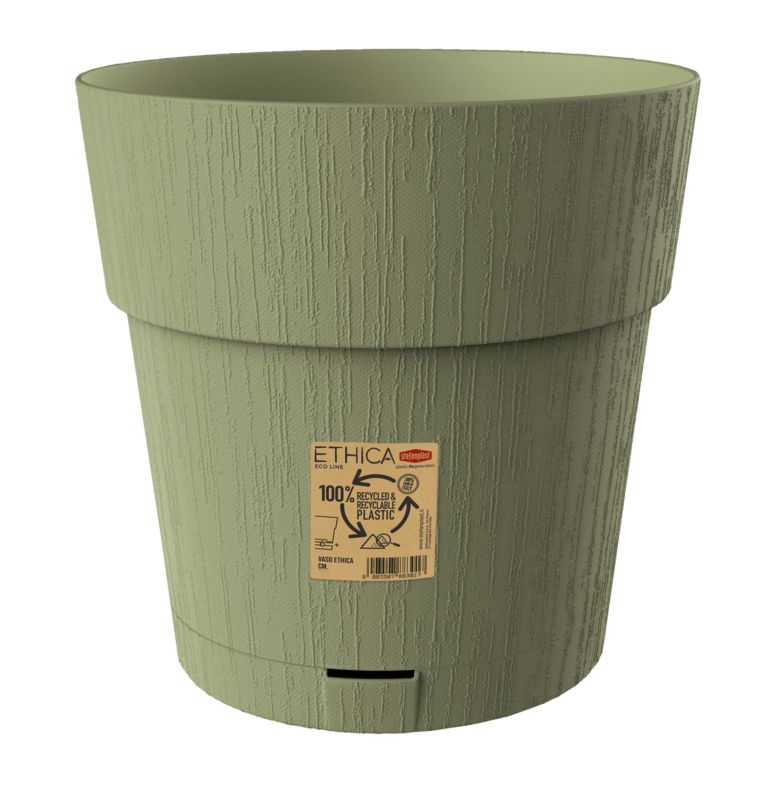 Doniczka Stefanplast Ethica 30 cm oliwka