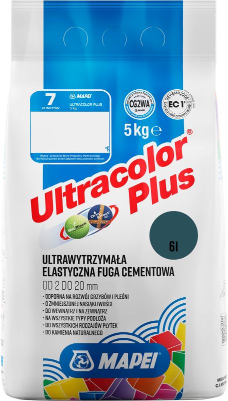 Fuga elastyczna Mapei Ultracolor Plus 61 granatowa 5 kg