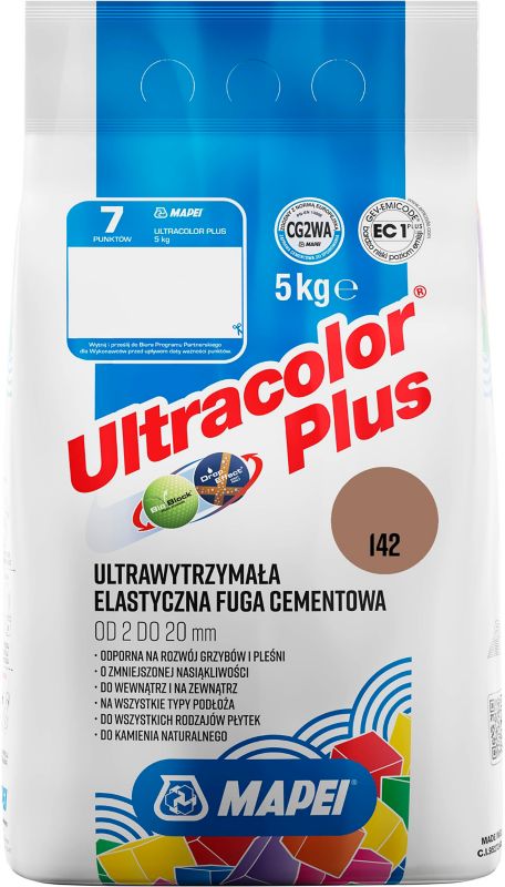 Fuga elastyczna Mapei Ultracolor Plus 142 brązowa 5 kg